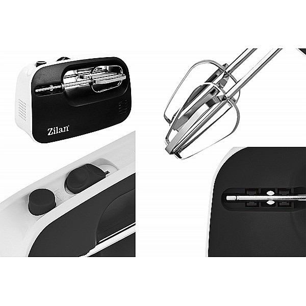 Mixer de mana ZIlan ZLN2151 Negru, 3 nivele de viteza, compact, 300W [7]