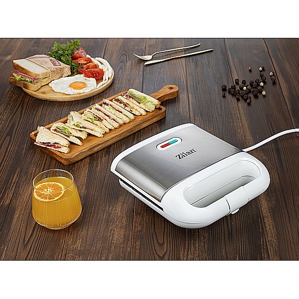 Aparat pentru facut sandwich Zilan ZLN1689, Termostat automat, Indicator luminos, Protectie supraincalzire, Picioruse antiderapante, 800W [2]