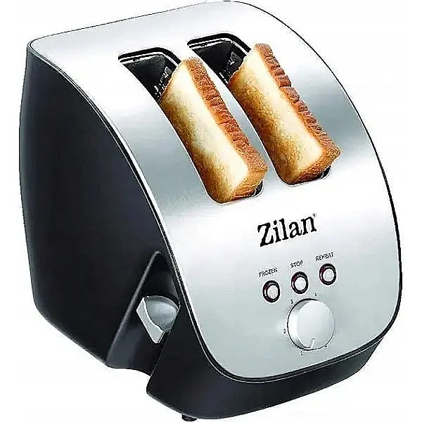Prajitor de paine inox, 2 felii, 6 nivele de prajire, 1000 w / ZLN 2690 [2]