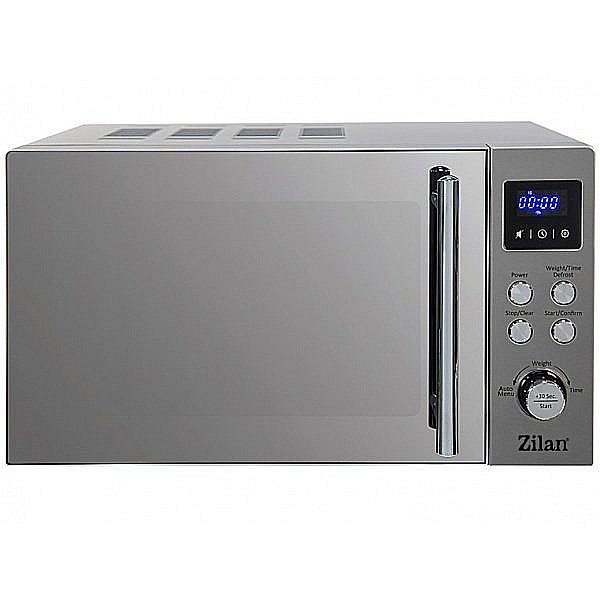Cuptor cu microunde digital Zilan ZLN1238, Putere 700W, Capacitate 20L, Functie de dezghetare, Panou din inox, Afisaj digital [2]