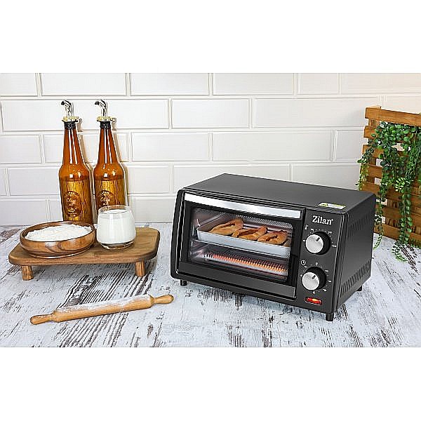 Mini cuptor Zilan-Roza ZLN-4328, 9L, 800W, Geam dublu, Temporizator 60 min [4]
