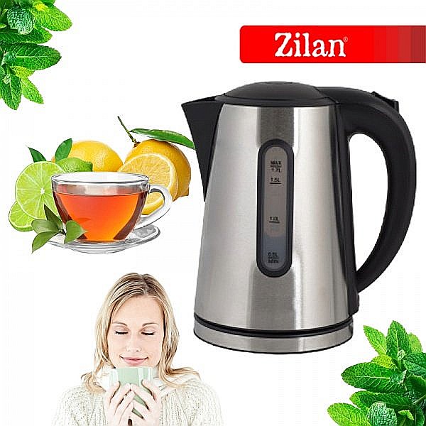 Fierbator electric Zilan ZLN-8502, 1.7 l, 2200 W, Inox [4]
