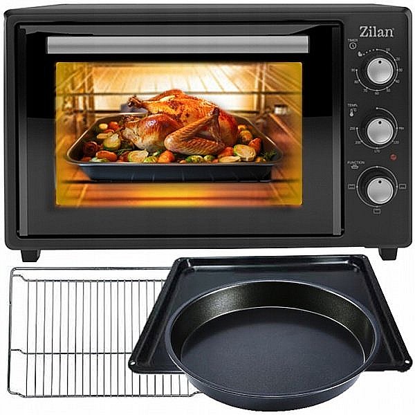 Cuptor electric Zilan ZLN8894 Negru, capacitate 35 litri, geam dublu, putere 1800 W [5]
