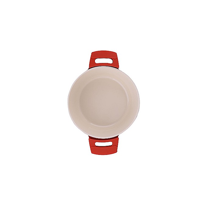 Oala cu capac ZILAN, din ceramica, diametru 24cm, capacitate 3.5l, rosu / ZLN 0897 [3]