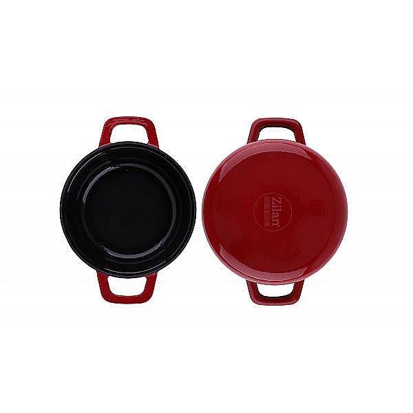 Oala din fier turnat prin presiune, capacitate 2.6L, diametru 22cm ZILAN /0941 [3]