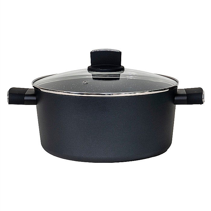 Set oale, 9 piese din aluminiu, compus din 4 oale cu manere ,1 tigaie, 4 capace sticla termorezistente / ZLN 0942 [3]