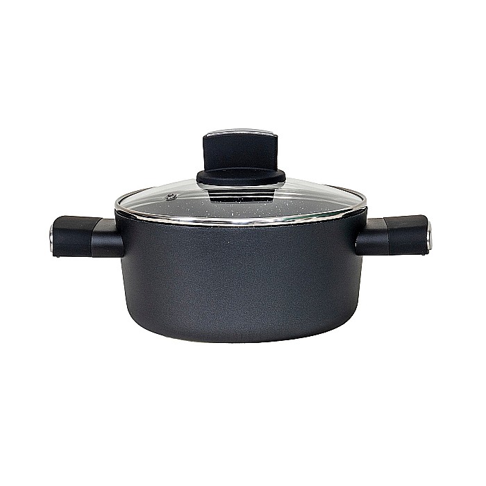 Set oale, 9 piese din aluminiu, compus din 4 oale cu manere ,1 tigaie, 4 capace sticla termorezistente / ZLN 0942 [5]