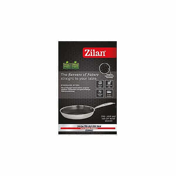 Tigaie inalta cu capac ZILAN, din inox, antiaderent, diametru 26cm / ZLN 9679 [3]