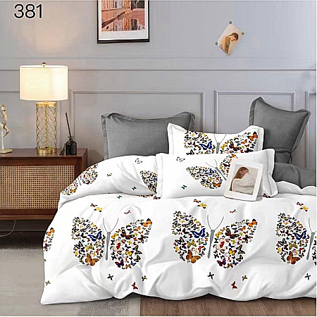 Lenjerii De Pat - Lenjerie de pat din finet, model fluturi, GR 381