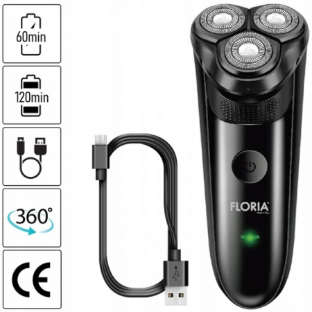 Aparate Electrocasnice - Aparat de ras Floria ZLN8542 Negru, putere 5 W, baterie reincarcabila, indicator luminos