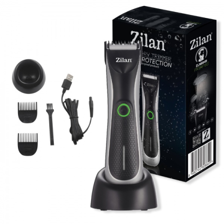 Ingrijire Personala - Aparat de tuns Trimmer Zilan ZLN8849 Priapos, Indicator LED cu 2 culori, Otel inoxidabil, Protectie IPx5, Incarcare rapida