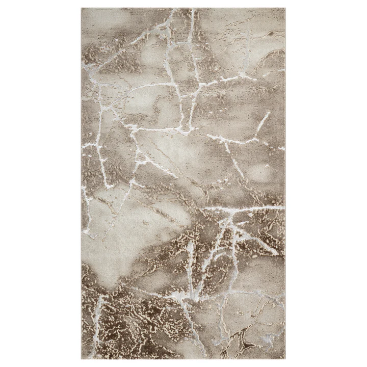 Covor - Coovor Modern Marmara Gresie Bej-Argintiu