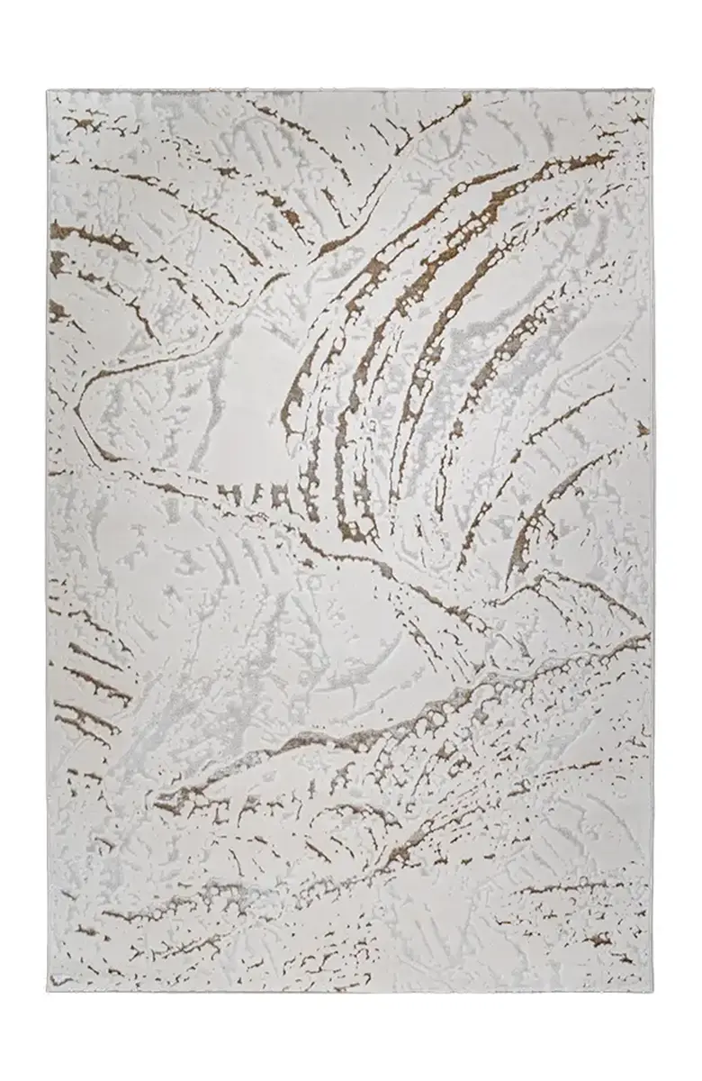 Covoare Moderne - Covor modern Kingston Ivory Strata crem cu design abstract pentru living