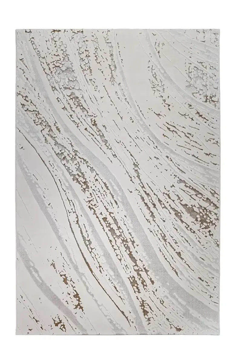 Covoare Moderne - Covor modern Kingston Pearl Drift crem cu model abstract pentru living