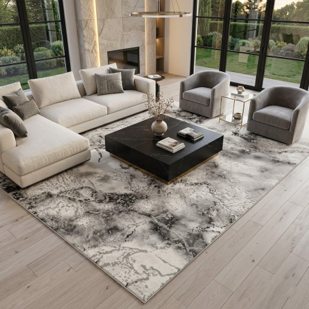 Covor modern - Covor modern Marmara Diamant gri living design abstract elegant