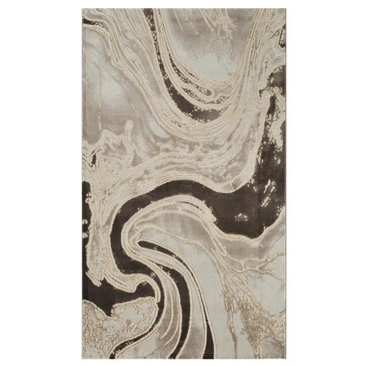 Colectia Marmara - Covor Modern Marmara Obsidian Crem-Gold