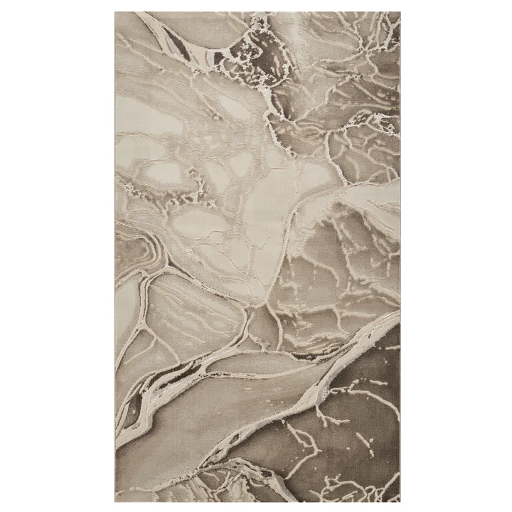 Colectia Marmara - Covor Modern Marmara Vulcan Bej-Argintiu