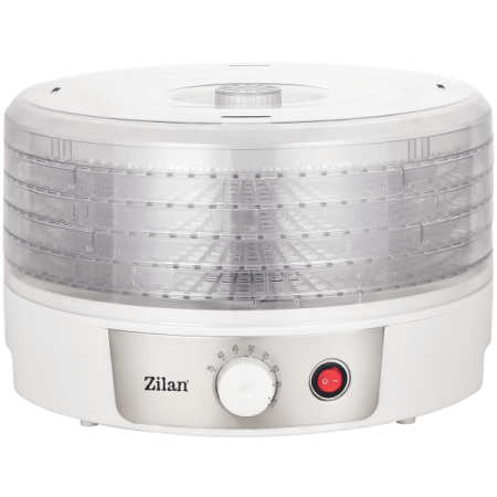 Electrocasnice Bucătărie - Deshidrator alimente Zilan ZLN2037, Putere 250W, Temperatura maxima 70° C, ALB