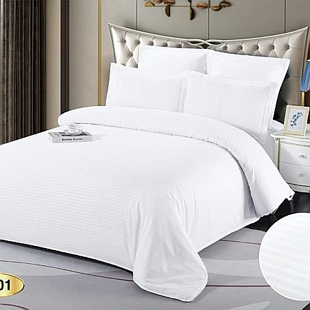 Lenjerii De Pat - Lenjerie de pat din damasc, alb