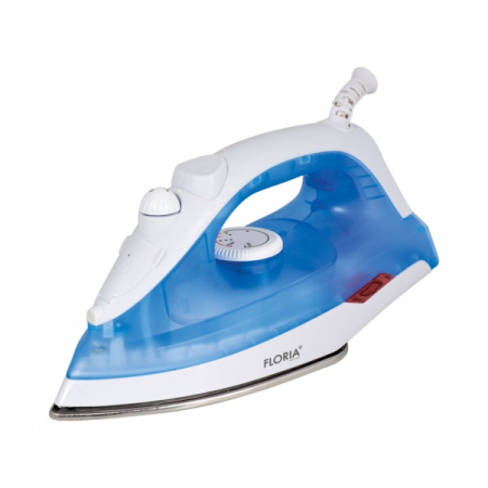 Aparate Electrocasnice - Fier de calcat Floria ZLN2892 Albastru,1600W, talpa ceramica, temperatura reglabila