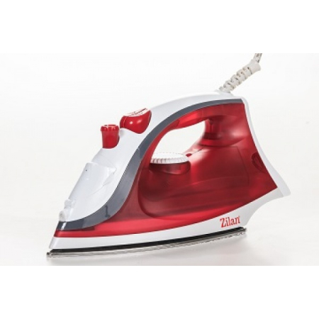 Aparate Electrocasnice - Fier de calcat talpa inox ZILAN ZLN-8410, 1600W,Alb/ Rosu