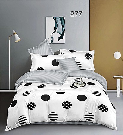 Lenjerii De Pat - Lenjerie de pt, finet, imprimeu cercuri, 6 piese, GR277