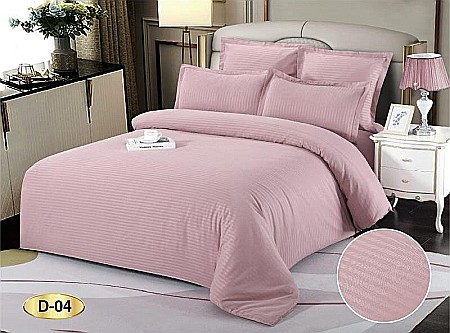 Lenjerii De Pat - Lenjerie de pat din damasc, roz prăfuit