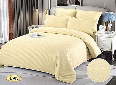 Lenjerii De Pat - Lenjerie de pat din damasc, crem