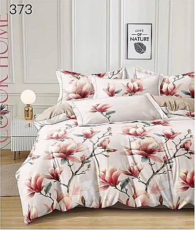Lenjerii De Pat - Lenjerie de pat din finet, model magnoliei, GR 373