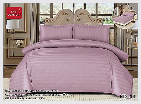 Lenjerii De Pat - Lenjerie de pat, tip damasc, cearșaf cu elastic, kd 13