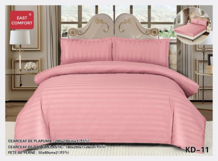 Lenjerii de pat cu elastic - Lenjerie de pat cu elastic,tip damasc,KD-11