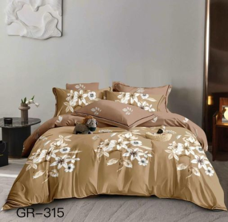 Lenjerii din finet - Lenjerie finet pentru pat dublu,6 piese,GR-315