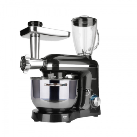 Aparate Electrocasnice - Mixer, blender si masina de tocat 3 in 1 Zilan ZLN1772 Negru, 6+1 nivele de control al vitezei, 1400W