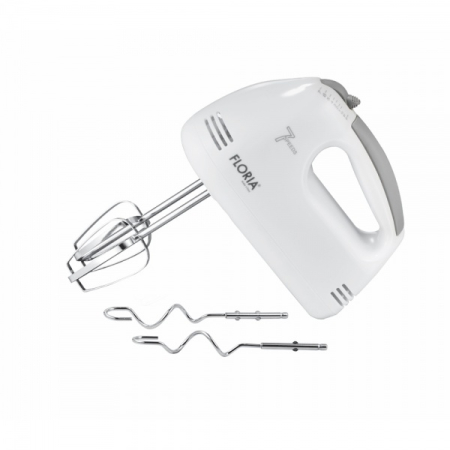 Electrocasnice - Mixer de mana Floria ZLN7565, ALB Putere 100 W, 7 viteze, Buton eliberare accesorii
