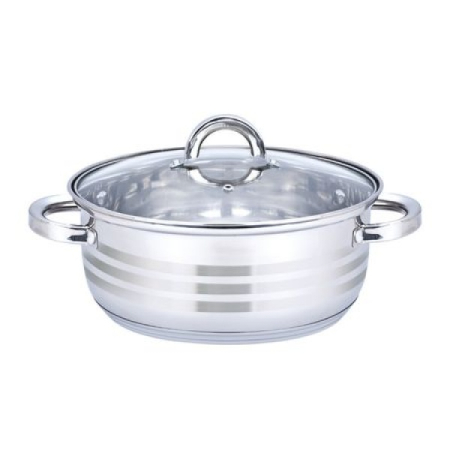 Aparate Electrocasnice - Oala cu capac Floria ZLN-4106, Inox, 24 x 9 cm, 4 L