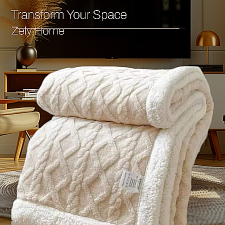 Lenjerii De Pat - Pătură blănita, ivory