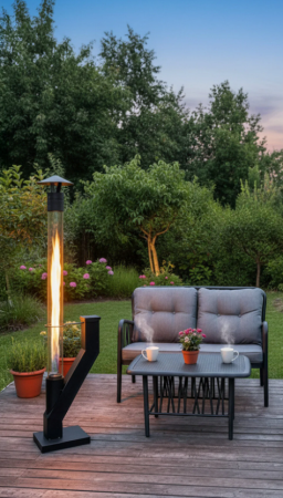 Climatizare - Soba racheta pe peleti,model turn