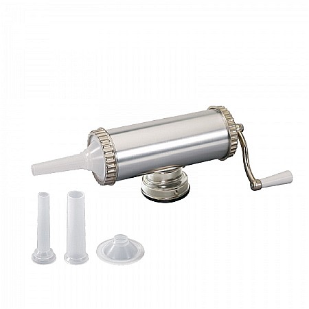 Aparate Electrocasnice - Aparat de umplut si facut carnati FLoria ZLN-2577, Capacitate 2.5Kg, Aluminiu, 3 palnii incluse