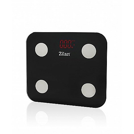 Ingrijire Personala - Cantar corporal Zilan ZLN9007 din sticla securizata, capacitate 3-180kg, Aplicatie OKOK, Display LED