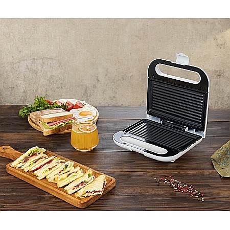Electrocasnice - Aparat pentru facut sandwich Zilan ZLN1689, Termostat automat, Indicator luminos, Protectie supraincalzire, Picioruse antiderapante, 800W