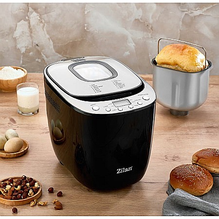 Aparate Electrocasnice - Masina de facut paine, putere 550W, ecran digital, coacere ajustabila, negru / ZLN 5213