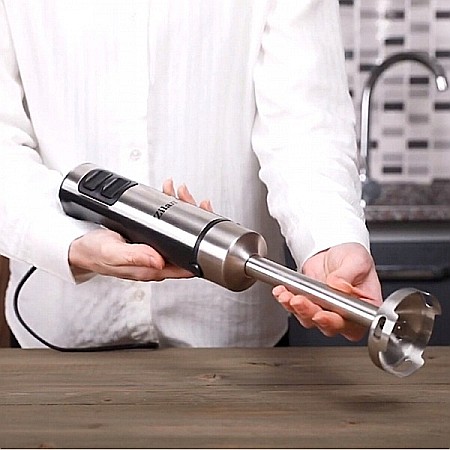 Aparate Electrocasnice - Mixer vertical ZİLAN ZLN-3994, 850W, 2 viteze, functie Turbo, İnox