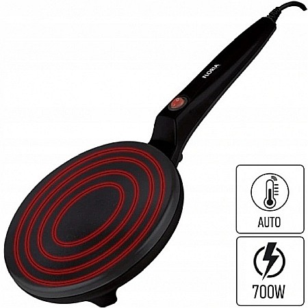 Aparate Electrocasnice - Aparat pentru facut clatite Floria ZLN7910 Negri, 700W, cu diamentru de 20 cm