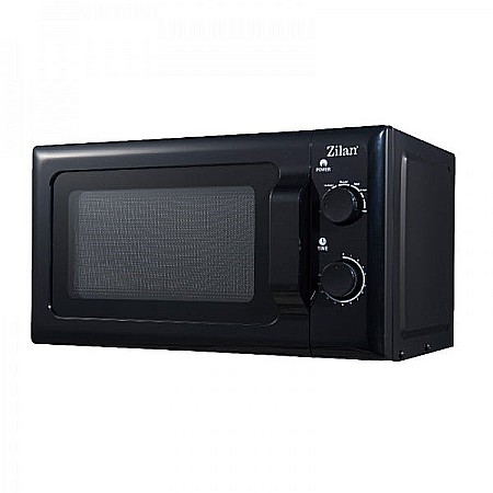 Aparate Electrocasnice - Cuptor cu microunde Zilan ZLN-1222, 20 L, 700W, mod pentru dezghet, 6 trepte de putere, Negru