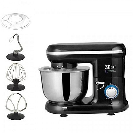 Aparate Electrocasnice - Multi-mixer Hurricane Zilan ZLN-3185,negru 6 trepte + puls, 4.5L., 1000W,