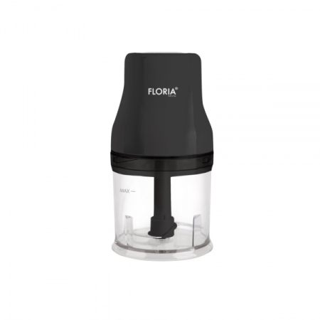Aparate Electrocasnice - Tocator legume-fructe (chopper) FLORIA ZLN3035, putere 200W, capacitate vas 500 ml, cutit inox, negru