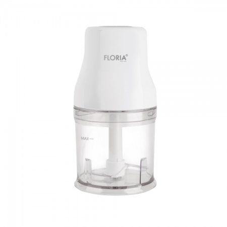 Aparate Electrocasnice - Tocator legume-fructe (chopper) FLORIA ZLN3042, putere 200W, capacitate vas 500 ml, cutit inox, alb