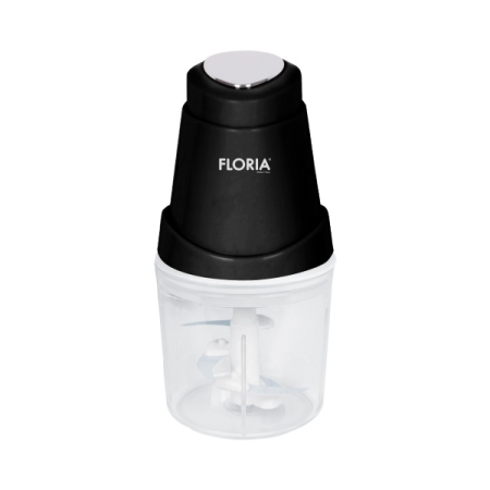 Electrocasnice - Tocator legume-fructe Floria ZLN2570 ( Mini Chopper ), Putere 250W, Capacitate 0.6L, Lame din otel inoxidabil, Negru