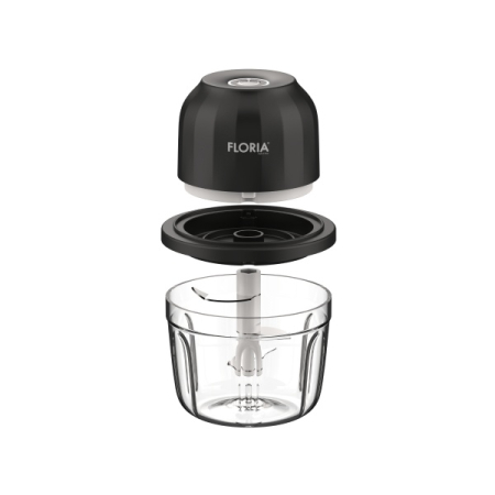 Aparate Electrocasnice - Tocator legume-fructe Floria ZLN2655 ( Mini Chopper ) reincarcabil, Capacitate 350 ml, Baterie 1200mAh, Putere 5V / 30W
