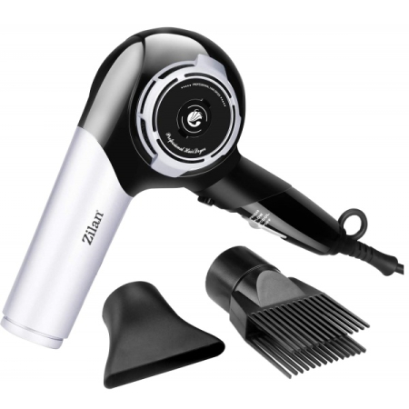 Ingrijire Personala - Uscator de par ZILAN ZLN2946 Gri/Negru 1800W, 3 setari de temperatura, motor DC
